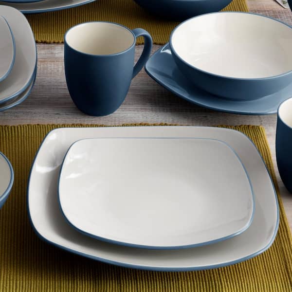 Noritake Colorwave Blue 16-Piece Square (Blue) Stoneware