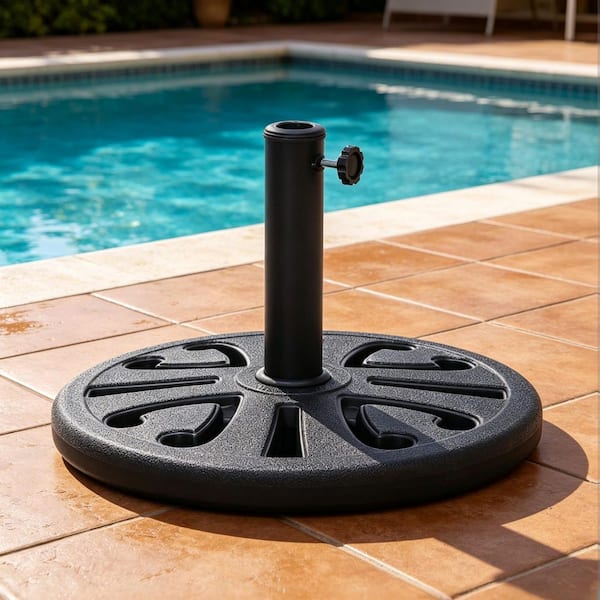 heavy stand for patio umbrella Wicker Style Base assemble outdoor structures YZZHAJ Patio Umbrella Holder Heavy-Duty
