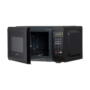0.7 cu. ft. Countertop Microwave Plastic Classic in Black 700-Watt