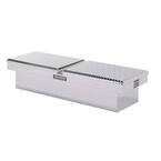 73.75 in Aluminum Full Size Crossbed Truck Tool Box, Silver