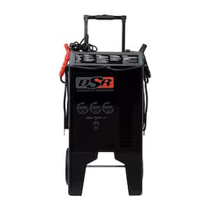 DSR Professional Grade 12 and 24 Volt, 330 Amp Wheeled Battery Charger, Maintainer, and Engine Starter
