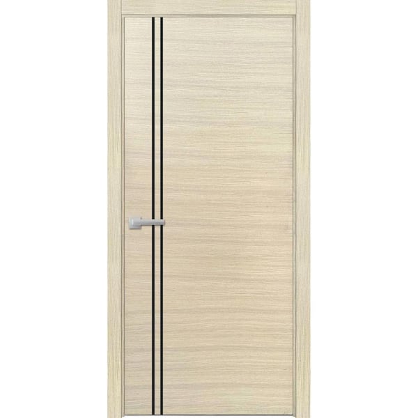 Sartodoors 16 32 in. x 84 in. Right-Hand/Inswing Solid Natural Veneer Single Prehung Interior Door with Hardware