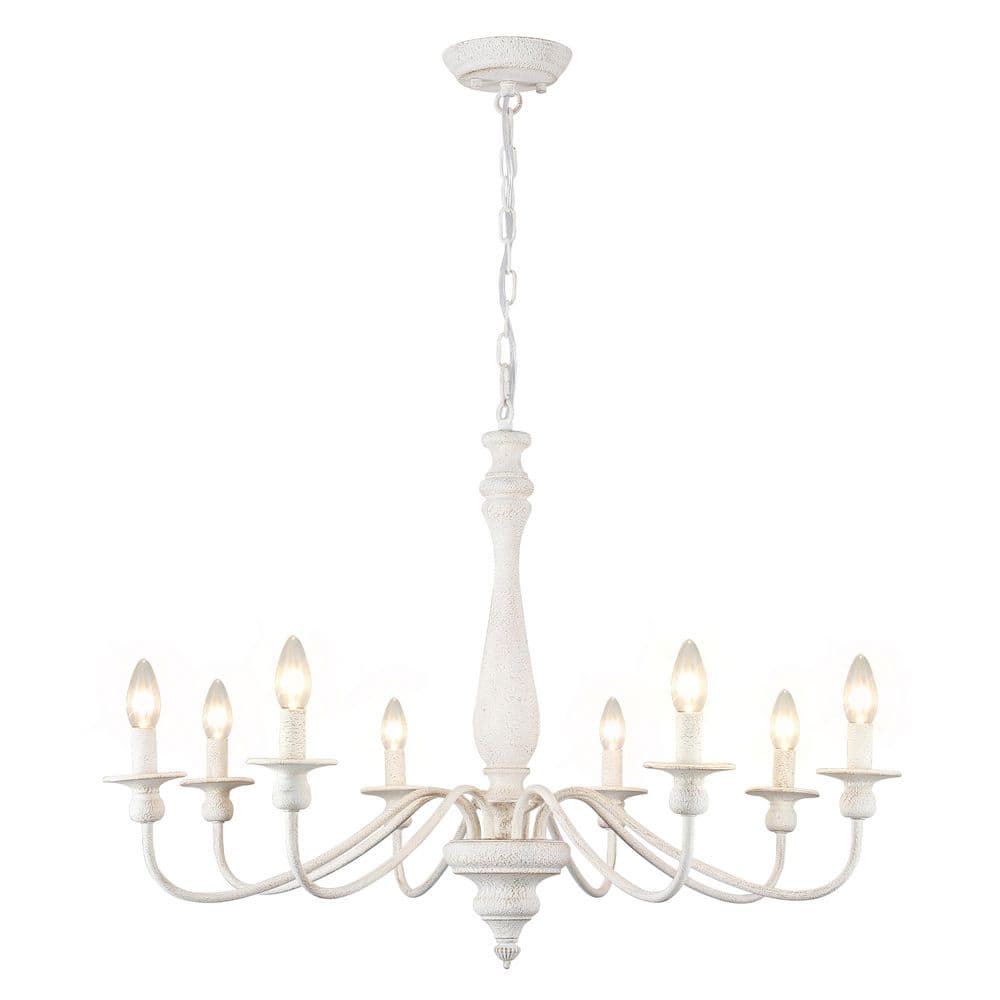 8-Light White Candlestick Hanging Ceiling Light Fixture Linear Chandelier Lighting for Kitchen Island price history on PriceWatchPro