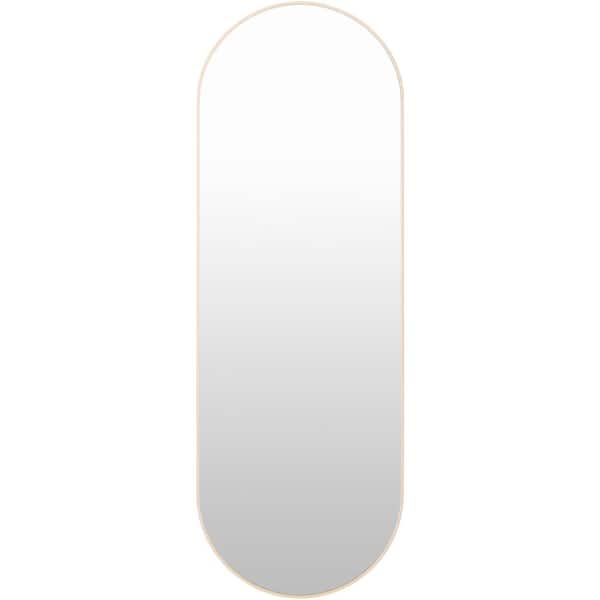 Livabliss Aranya Modern Full Length Mirror, Brown, 65 in. H x 22 in. W x 1 in. D