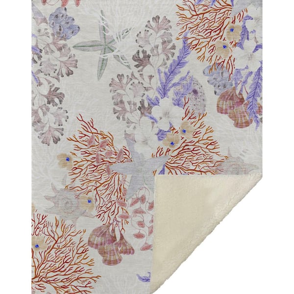 Premium Machine Washable ASB180 Spice 50 in. x 70 in. Sherpa Throw Blanket