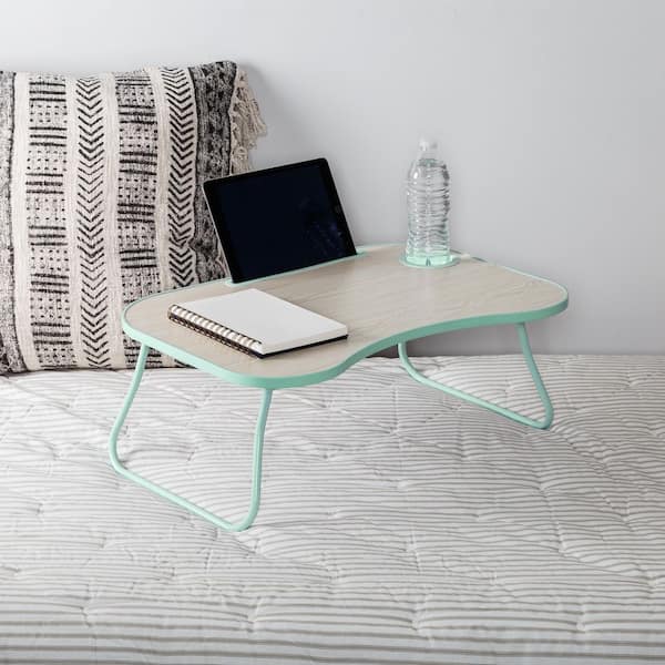 Honey-Can-Do Folding Lap Desk, Oak/Mint