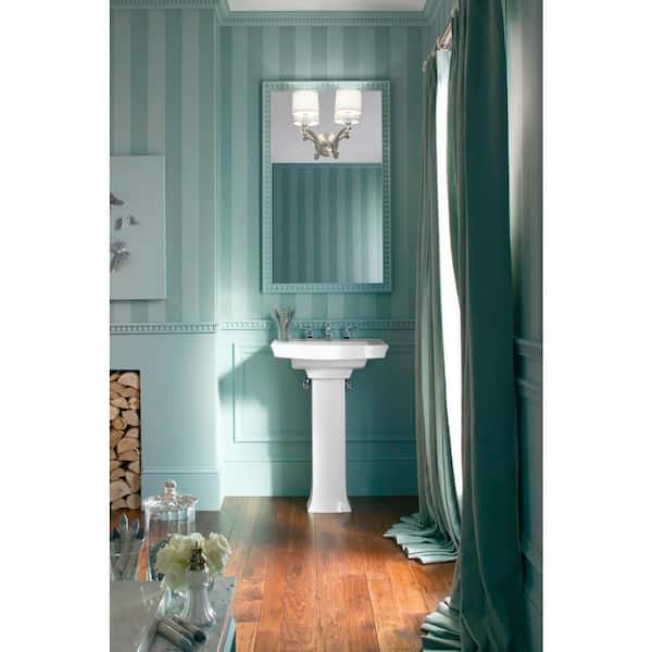 KOHLER Archer Vitreous China Pedestal Sink Basin In White, 60 OFF