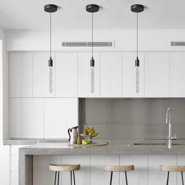 ZHLWIN Home Light 6 Watt 1 Light Black Integrated LED Mini Pendant
