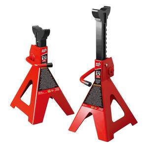 12-Ton Steel Jack Stands (2 Pack)