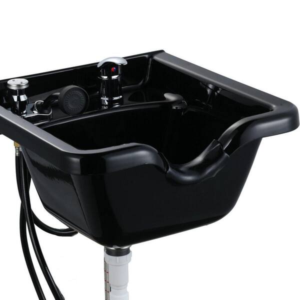 IVIGA 18.8 in. W Wall Mounted Bathroom Sink ABS Plastic Shampoo