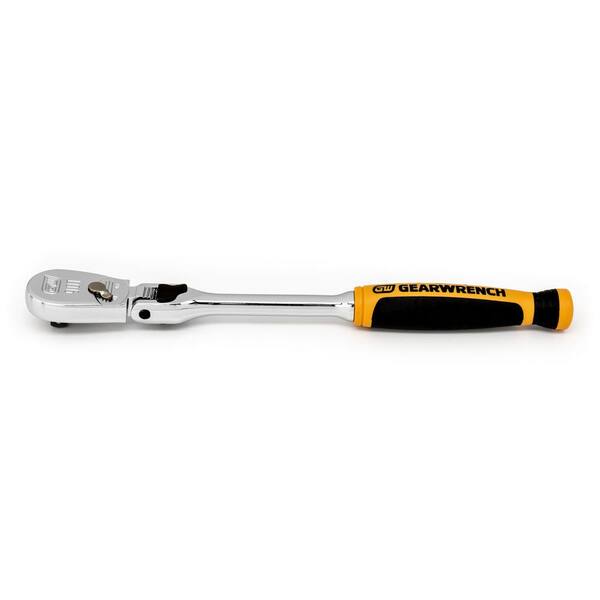 GEARWRENCH 1/4 in. Drive 90-Tooth Dual Material Locking Flex Head