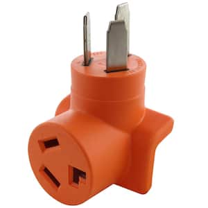 10-50P 50 Amp 3-Prong Old Style Dryer/Range Plug to 10-30R 3-Prong Dryer Outlet