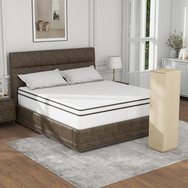 Luxury White Full Medium Firm Hybird Memory Foam Mattress 12 in. Mattress in a Box