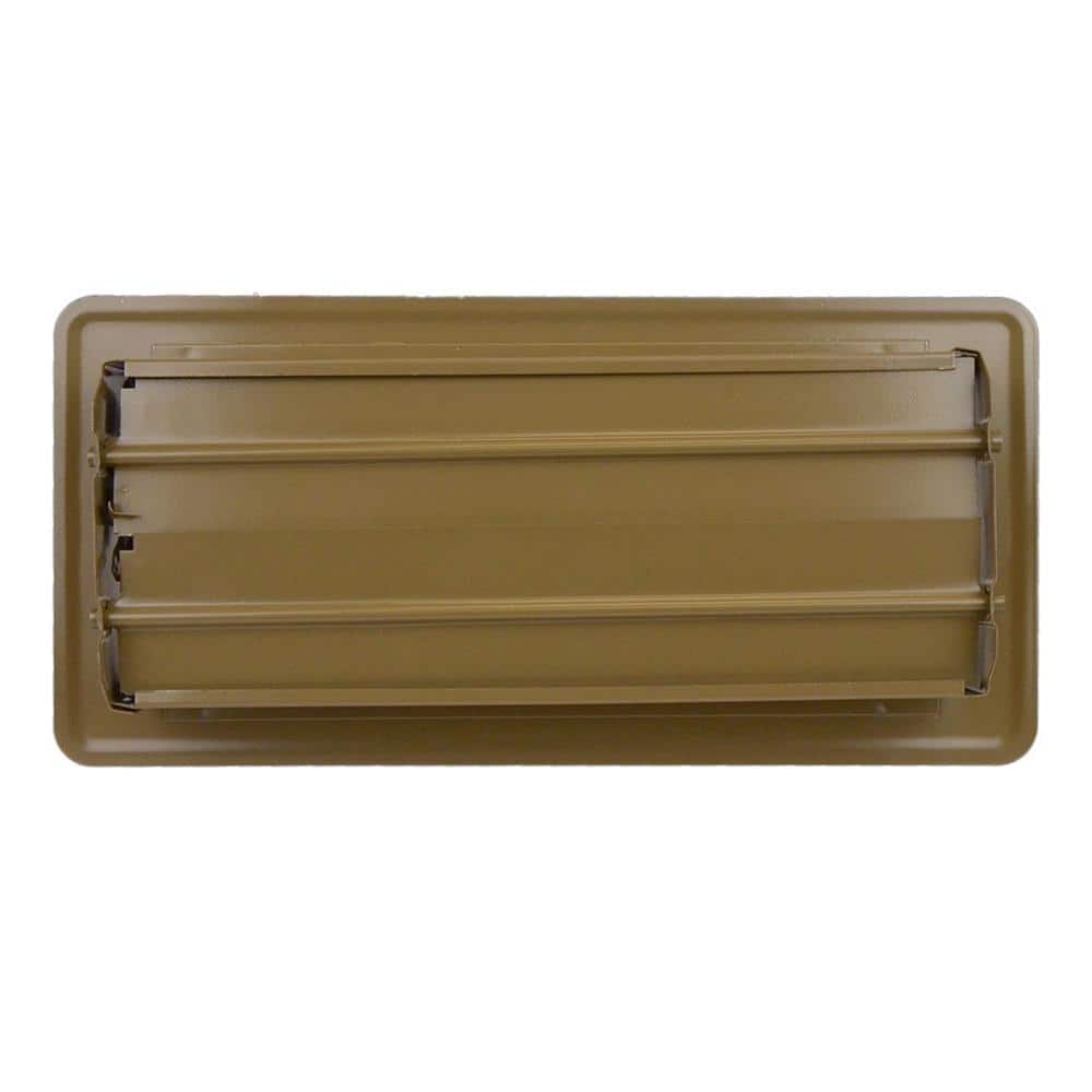 10 in. x 4 in. Brown Steel Floor Register