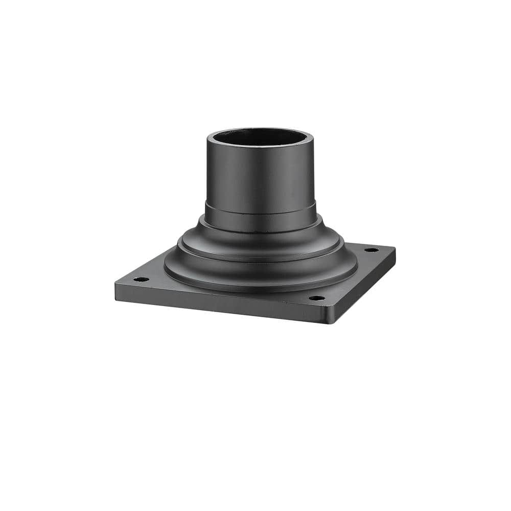 Outdoor Deep Bronze Aluminum Pier Mount Base with Standard Fitter Diameter 