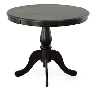 Fairview Espresso 36 in. Round Pedestal Dining Table