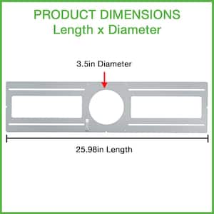 3 in. Guide Plate Rough-in Plate - Hole Size 3.5in. Dia - Use for New Construction Pre-Wiring Layout Planning (24-Pack)