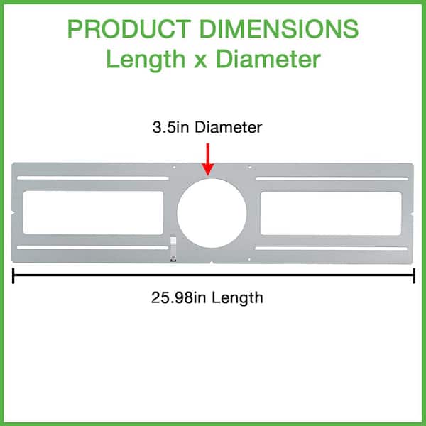 3 in. Guide Plate Rough-in Plate - Hole Size 3.5in. Dia - Use for New Construction Pre-Wiring Layout Planning (24-Pack)