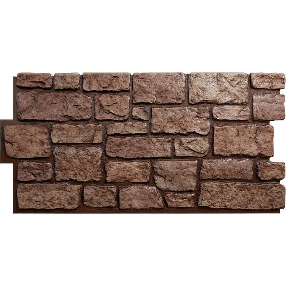 "EverStone Cobblestone Faux Stone Panel, 48""W x 23 3/4""H x 1 1/8""D, Texas Color" price history on PriceWatchPro