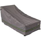 Soteria 82 in. Grey Double Wide Patio Chaise Lounge Cover