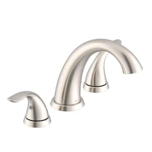Viper 2-Handle Deck-Mount Roman Tub Trim Kit without Hand Shower in Brushed Nickel