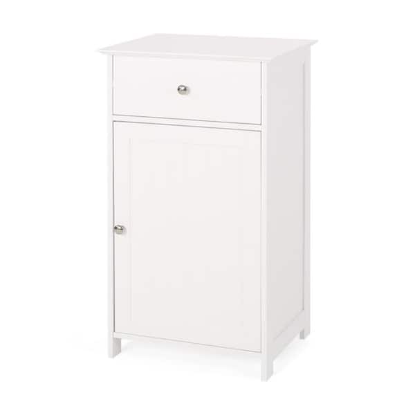 Tatahance 17 in. W x 13.5 in. D x 30.25 in. H White Wood Linen Cabinet