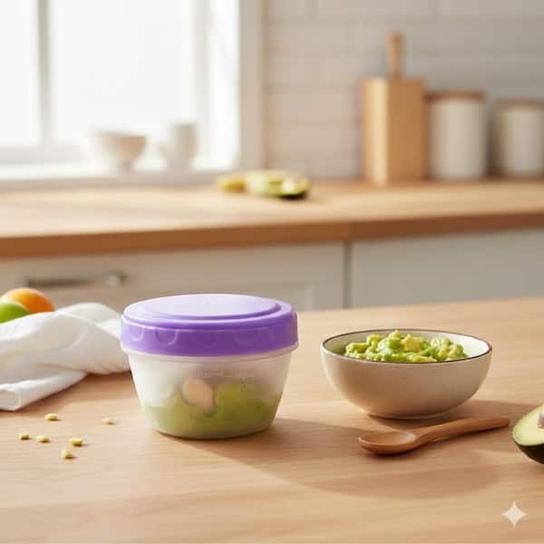 4oz Colorful BPA-Free Plastic Condiment Food Storage Containers with Lids Leakproof Reusable Portion Cups 6-Pack