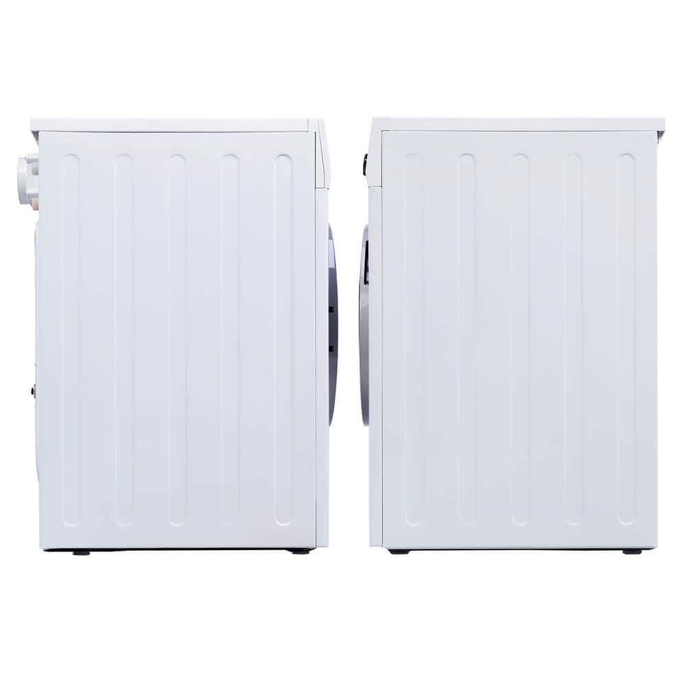White 36" Electric Smart Combo Washer Dryer