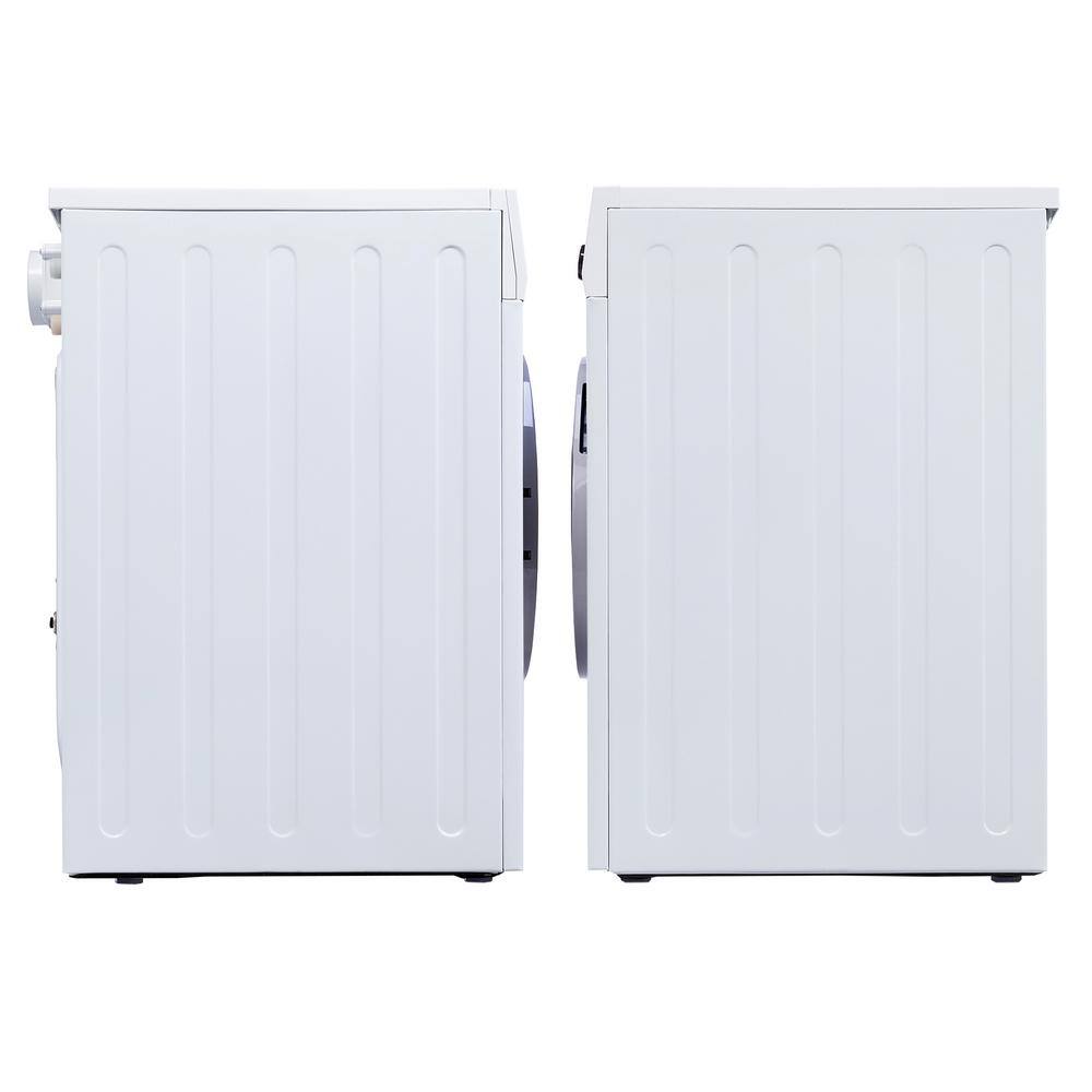 White 36" Electric Smart Combo Washer Dryer