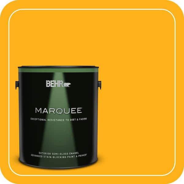 BEHR MARQUEE 1 gal. #S-G-340 Sun Ray Semi-Gloss Enamel Exterior Paint & Primer