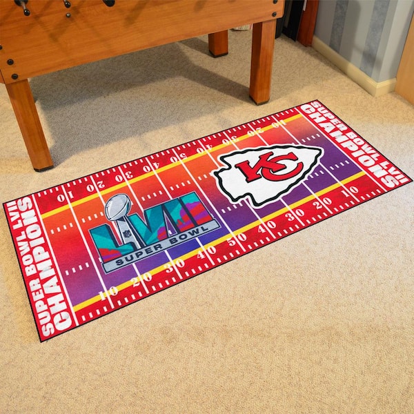 NFL Team Repeat Rug - Kansas City Chiefs (Red Background), 3'10x5'4 -  Kansas City Chiefs (Red Background) | NFL Team Repeat Rug