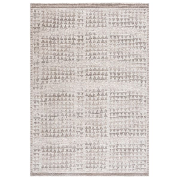 Northport 9 ft. x 12 ft. Ivory/Beige Geometric Area Rug
