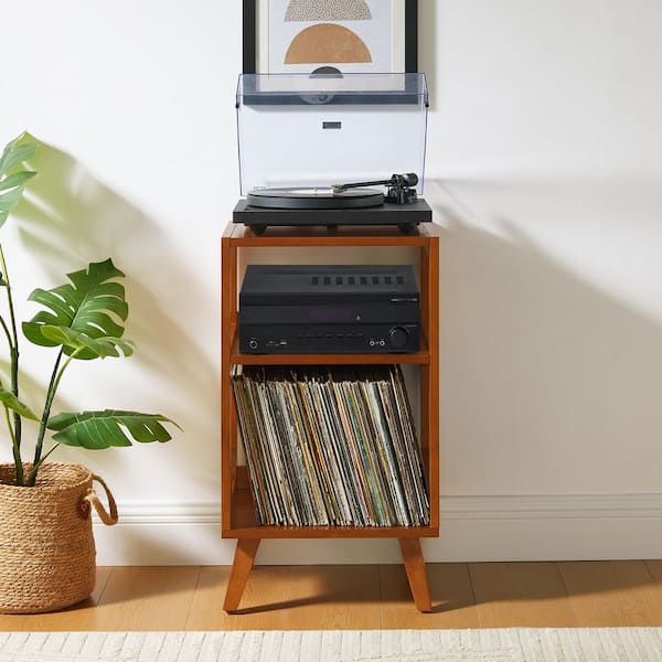 CROSLEY FURNITURE Asheville Walnut Record Player Stand CF1150-WA