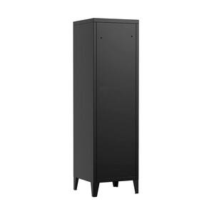 Black Steel Garage Storage Closet Storage Cabinet Locker with Doors