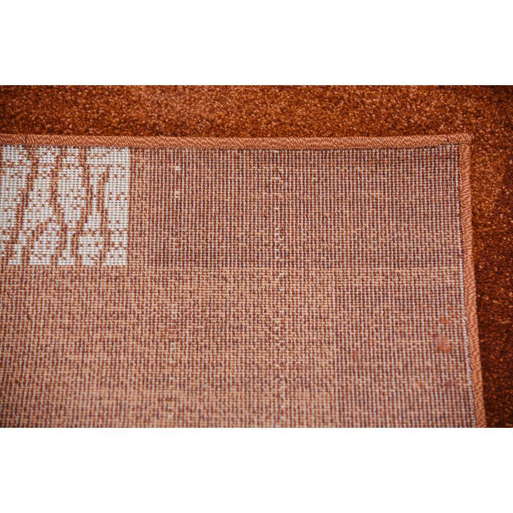 Red Geometric Tufted Washable Rectangular Area Rug