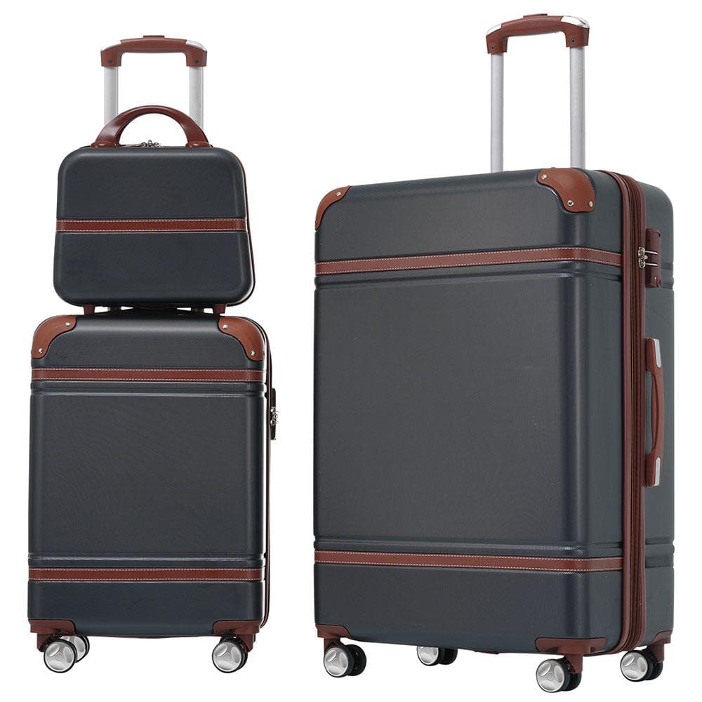 3-Piece Hardshell Luggage Set, Lightweight Luggage’s and Cosmetic Case Sp