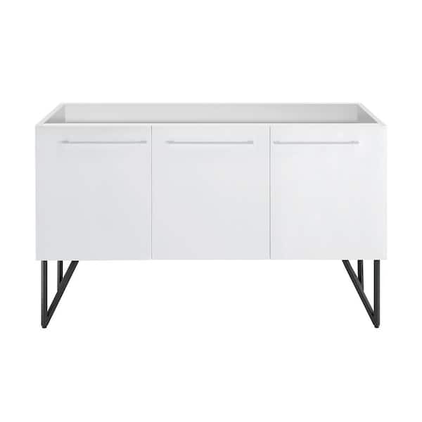 Swiss Madison Annecy 25.4 in. W. x 60.25 in. D x 7.7 in. H Bath Vanity Cabinet without Top in White