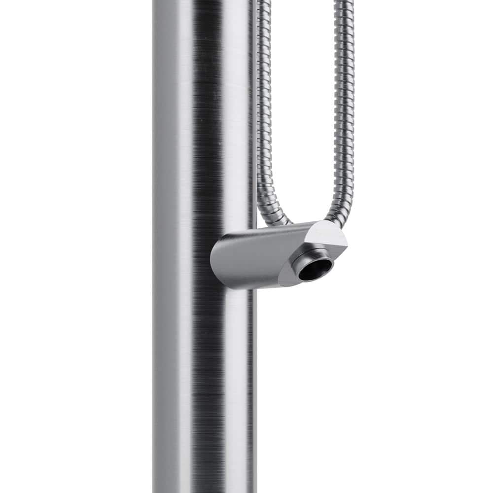 PULSE ShowerSpas Wave 1-Spray Brushed Stainless Steel Outdoor Shower Faucet System