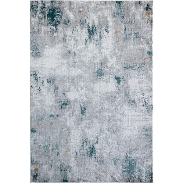 Samina Silver Cloud Gray 2 ft. X 8 ft. Area Rug
