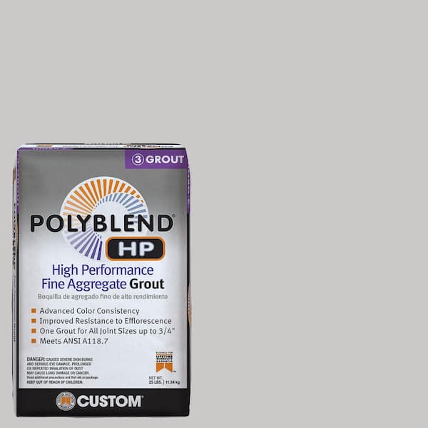 Custom Building Products Polyblend HP #544 Rolling Fog 25lb High Performance Fine Aggregate Grout