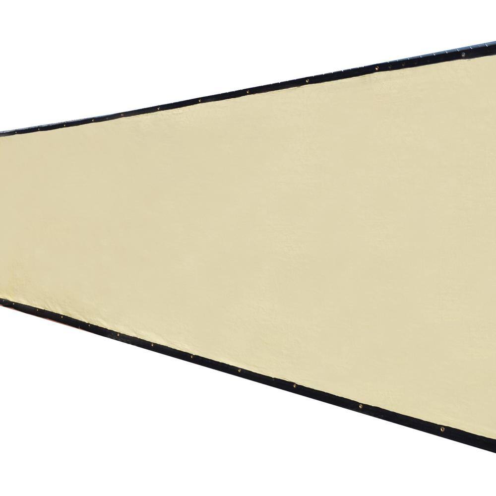 68 in. x 25 ft. Beige Privacy Fence Screen Plastic Netting Mesh Fabric Cover with Reinforced Grommets for Garden Fence price history on PriceWatchPro