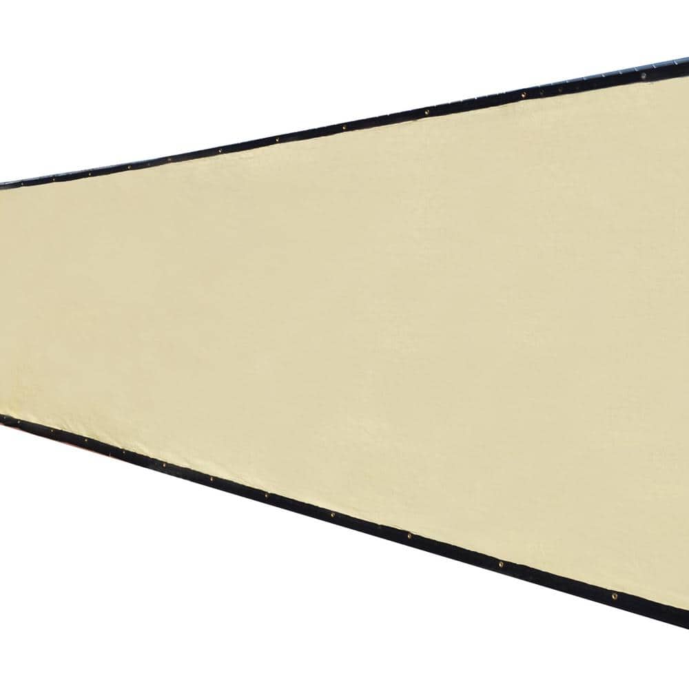 68 in. x 50 ft. Beige Privacy Fence Screen Plastic Netting Mesh Fabric Cover with Reinforced Grommets for Garden Fence price history on PriceWatchPro