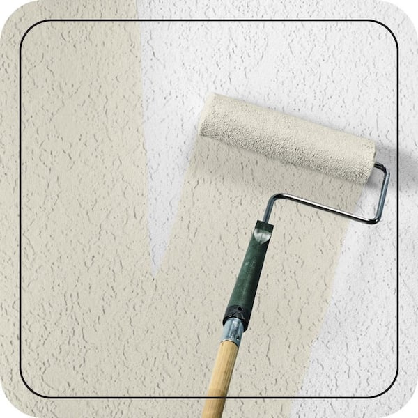 5 gal. #73 Off White Satin Interior/Exterior Masonry, Stucco and Brick Paint