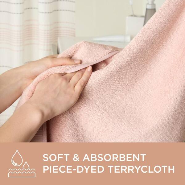 TOWN & COUNTRY LIVING Solid Dobby Border Cotton 20 in. x 30 in