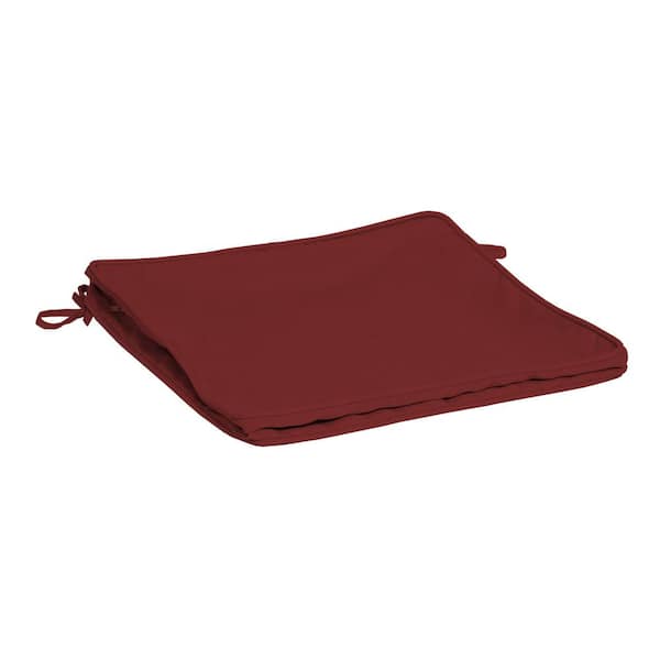 ARDEN SELECTIONS ProFoam 18 in. x 18 in. Outdoor Dining Seat Cushion Cover in Classic Red