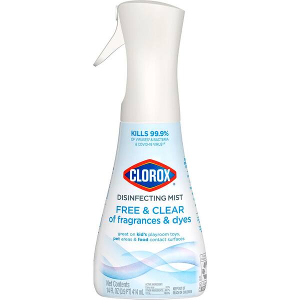 Clorox 16 oz. Eucalyptus Peppermint Scent Sanitizing Multi-Surface Disinfecting  Mist Spray 4460060152 - The Home Depot