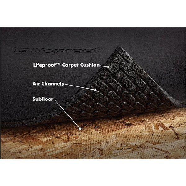 Lifeproof Rug Pad 108x72 Thickness Carpet Cushion/Area Dual Surface Non- Slip