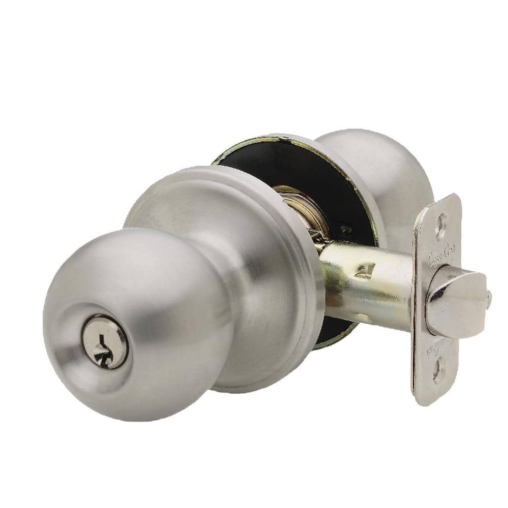 Copper Creek Ball Satin Stainless Entry Door Knob BK2040SS The Home Depot