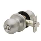 Ball Satin Stainless Entry Door Knob