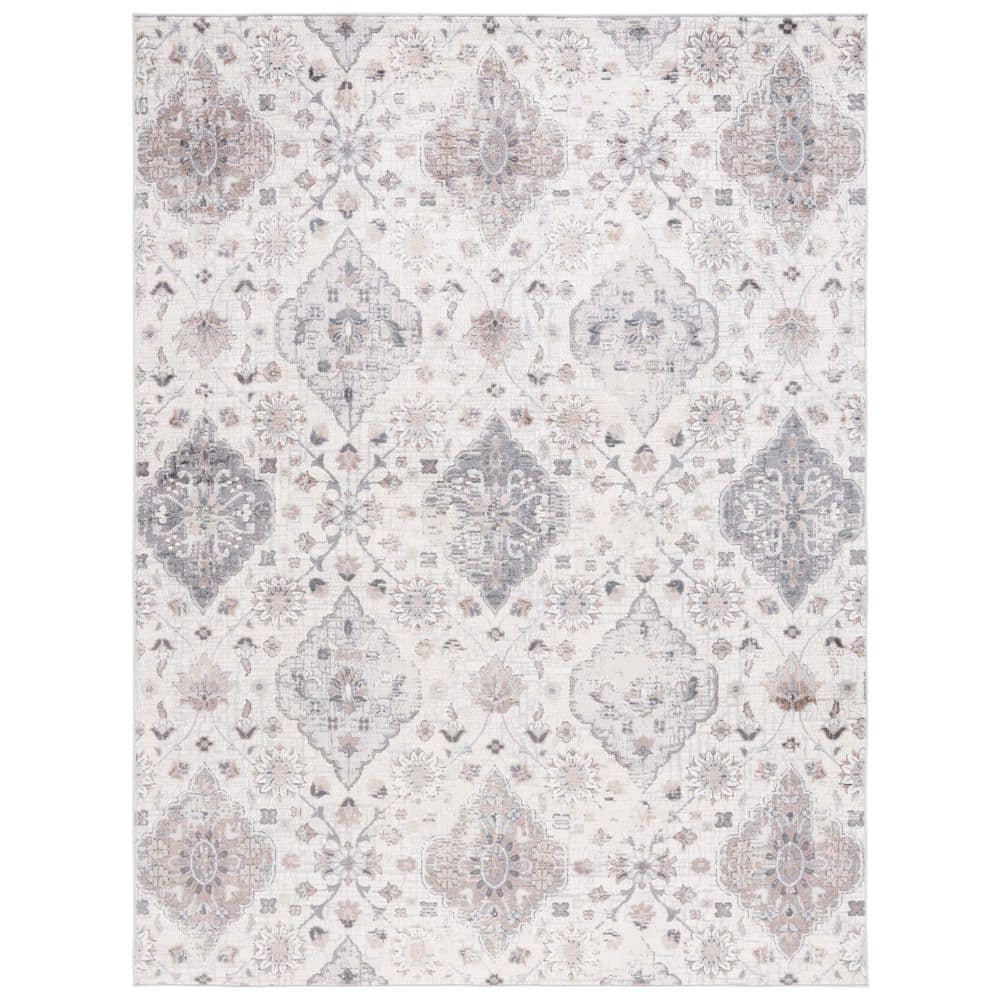 Shivan 8 ft. x 10 ft. Ivory/Gray Diamond Distressed Area Rug price history on PriceWatchPro
